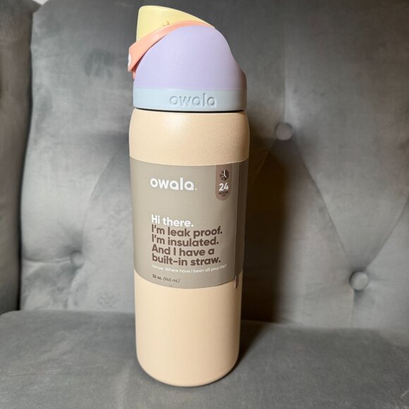 Owala 32oz FreeSip Sandy Shores Insulated Stainless Steel Water Bottle NWT - Picture 5 of 10